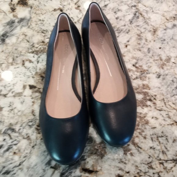 Ecco Shoes - ECCO Ballerina Ballet Flat Navy Leather
